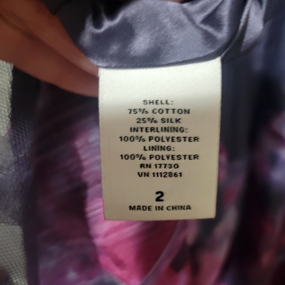 Vintage Lela Rose from Neiman Marcus Silk Blend Dress Size 2 - Picture 5 of 6